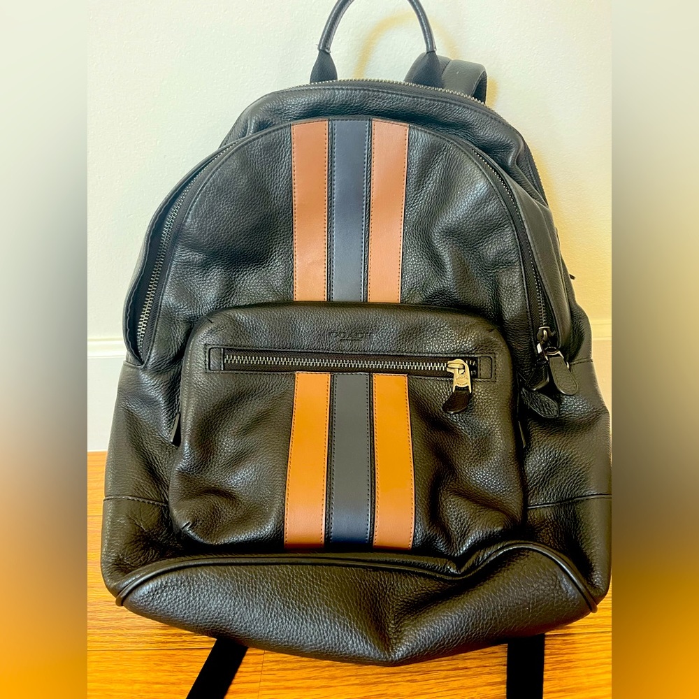 Coach Leather Backpack